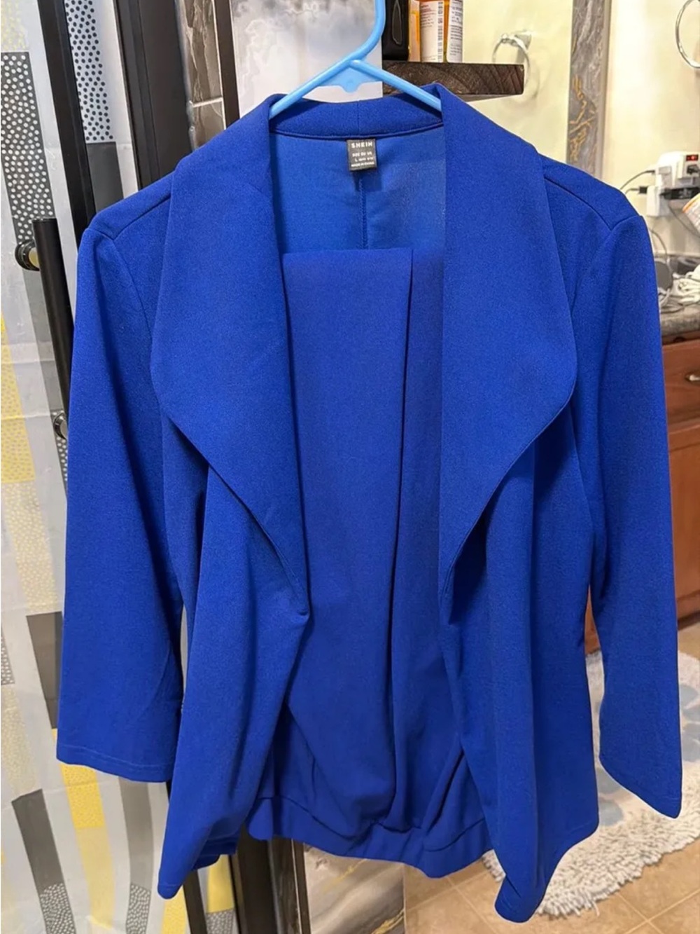 Women's Royal Blue Open Front Jacket